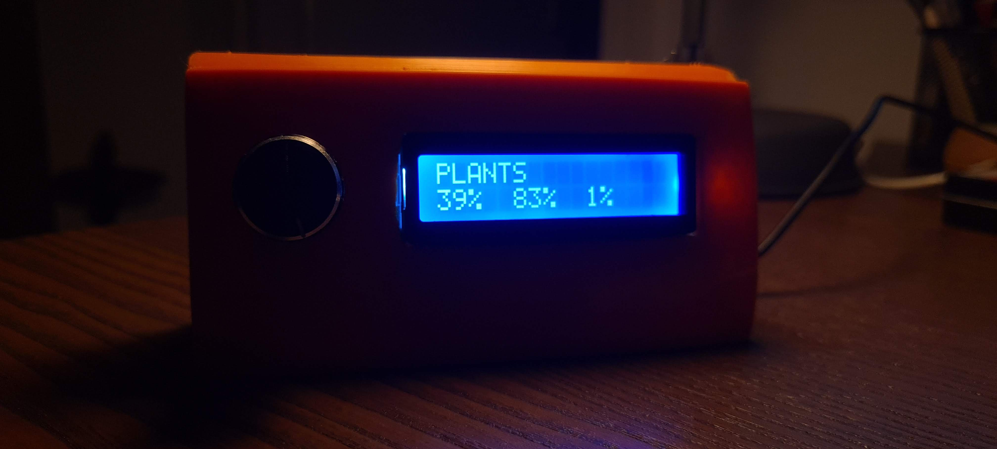 Finished product displaying plant moisture